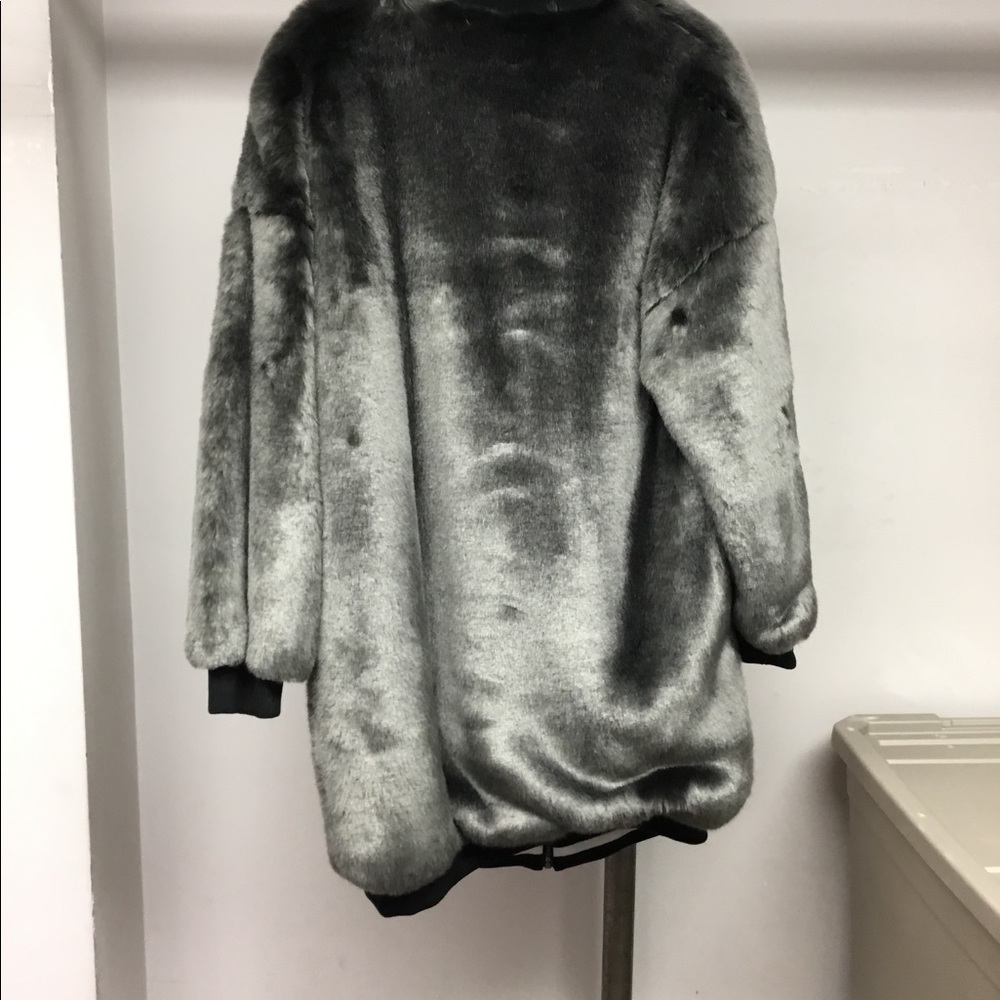 Nicole Miller Zipped Up Faux Fur Jacket - Picture 8 of 8